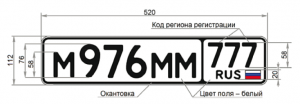 О переносе нового ГОСТа по гос. номерам на автомобили и мотоциклы